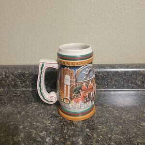 1997 Anheuser Busch Budweiser Stein Home for the Holidays No Box